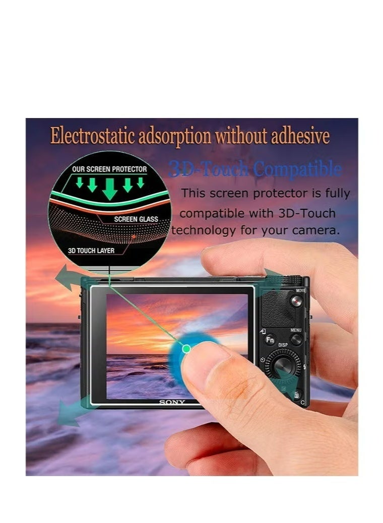 Glass 2 Pieces 0.36mm Tempered Glass Screen Protector Clear LCD Shield Anti Scratch Waterproof For Canon Powershot SX740 HS SX730 HS Digital Camera - Image 3